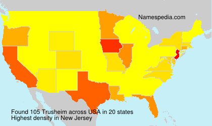 Surname Trusheim in USA Surname Trusheim in USA