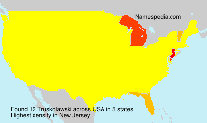 Surname Truskolawski in USA Surname Truskolawski in USA