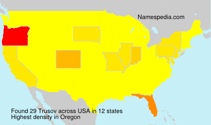 Surname Trusov in USA Surname Trusov in USA