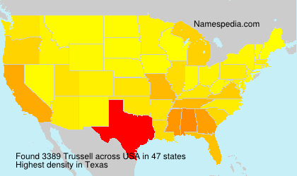 Surname Trussell in USA Surname Trussell in USA