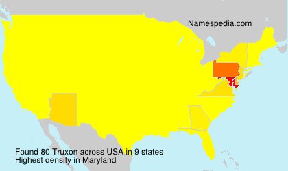 Surname Truxon in USA Surname Truxon in USA