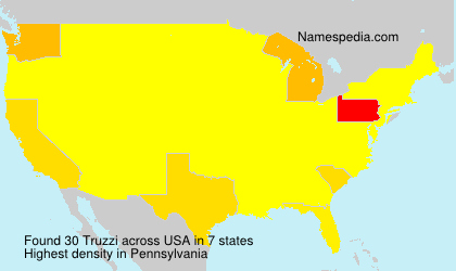 Surname Truzzi in USA Surname Truzzi in USA