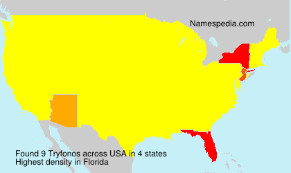 Surname Tryfonos in USA Surname Tryfonos in USA