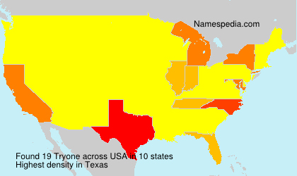 Surname Tryone in USA Surname Tryone in USA