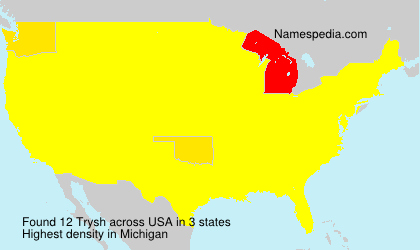 Surname Trysh in USA Surname Trysh in USA