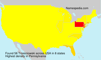 Surname Trzesniowski in USA Surname Trzesniowski in USA