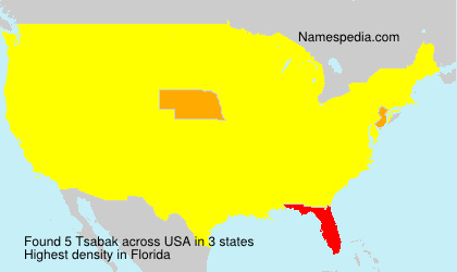 Surname Tsabak in USA Surname Tsabak in USA