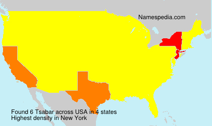 Surname Tsabar in USA Surname Tsabar in USA