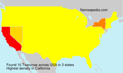 Surname Tsaconas in USA Surname Tsaconas in USA