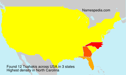 Surname Tsahakis in USA Surname Tsahakis in USA