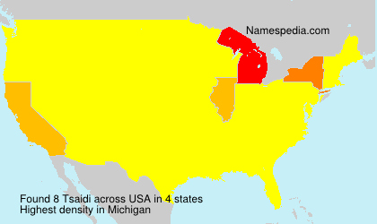 Surname Tsaidi in USA Surname Tsaidi in USA