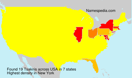 Surname Tsaknis in USA Surname Tsaknis in USA