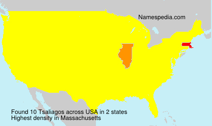 Surname Tsaliagos in USA Surname Tsaliagos in USA
