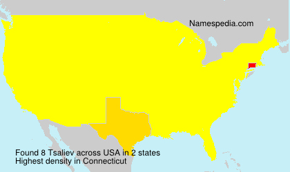 Surname Tsaliev in USA Surname Tsaliev in USA