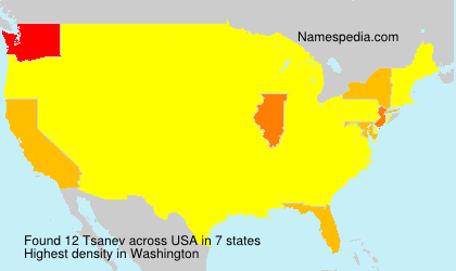 Surname Tsanev in USA Surname Tsanev in USA