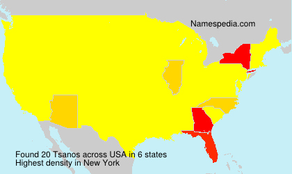 Surname Tsanos in USA