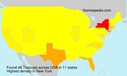 Surname Tsaousis in USA Surname Tsaousis in USA