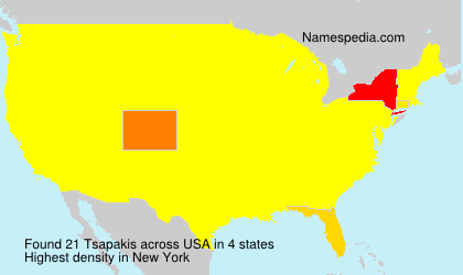 Surname Tsapakis in USA Surname Tsapakis in USA