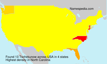 Surname Tschekunow in USA Surname Tschekunow in USA
