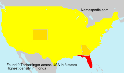 Surname Tscherfinger in USA Surname Tscherfinger in USA