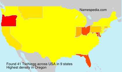 Surname Tschiegg in USA Surname Tschiegg in USA