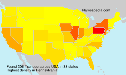 Surname Tschopp in USA Surname Tschopp in USA