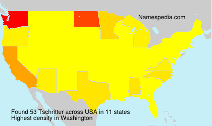 Surname Tschritter in USA Surname Tschritter in USA