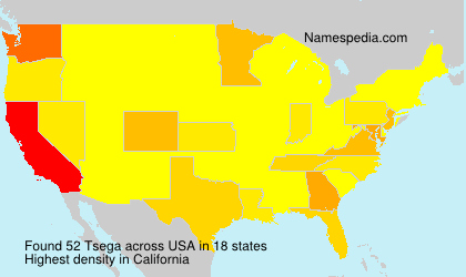 Surname Tsega in USA Surname Tsega in USA