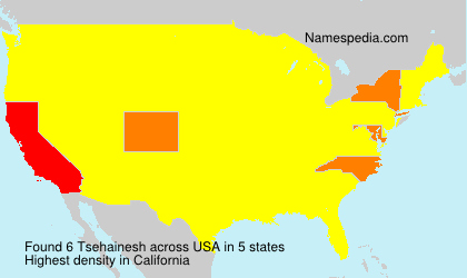 Surname Tsehainesh in USA Surname Tsehainesh in USA
