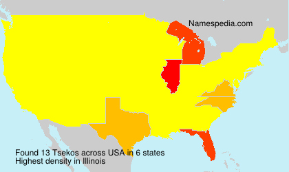 Surname Tsekos in USA Surname Tsekos in USA