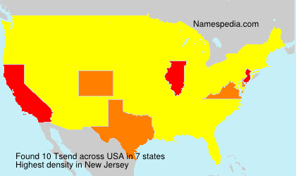 Surname Tsend in USA Surname Tsend in USA