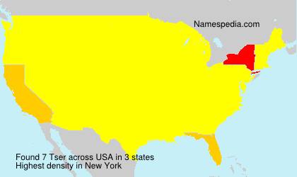 Surname Tser in USA Surname Tser in USA