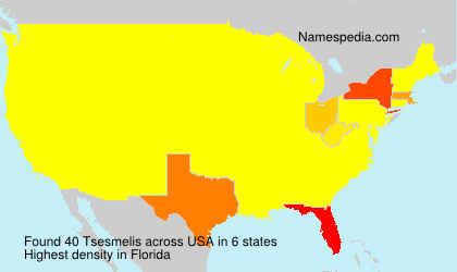 Surname Tsesmelis in USA Surname Tsesmelis in USA