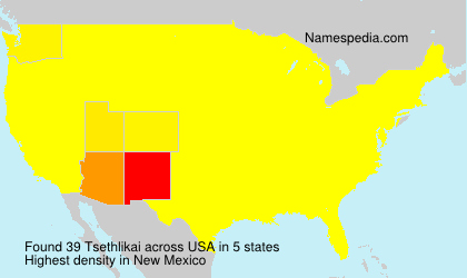 Surname Tsethlikai in USA Surname Tsethlikai in USA