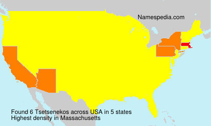 Surname Tsetsenekos in USA Surname Tsetsenekos in USA