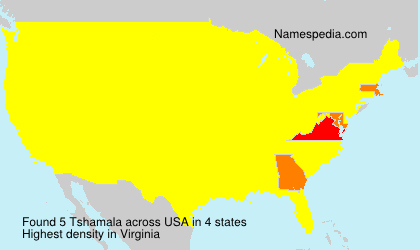 Surname Tshamala in USA Surname Tshamala in USA