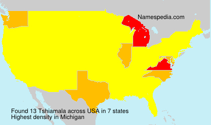 Surname Tshiamala in USA Surname Tshiamala in USA