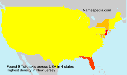 Surname Tsiknakis in USA Surname Tsiknakis in USA