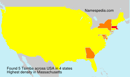 Surname Tsimba in USA Surname Tsimba in USA