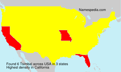 Surname Tsimbal in USA Surname Tsimbal in USA