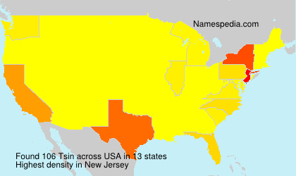 Surname Tsin in USA Surname Tsin in USA