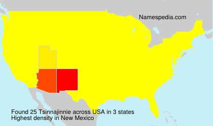 Surname Tsinnajinnie in USA Surname Tsinnajinnie in USA