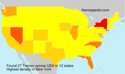 Surname Tsonev in USA Surname Tsonev in USA