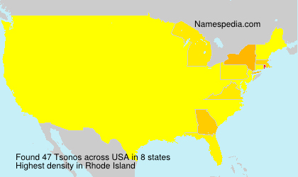 Surname Tsonos in USA Surname Tsonos in USA