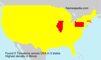 Surname Tsouderos in USA Surname Tsouderos in USA