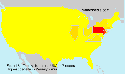 Surname Tsoukalis in USA Surname Tsoukalis in USA