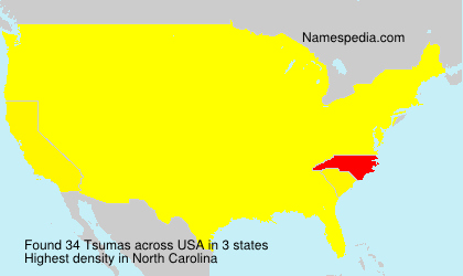 Surname Tsumas in USA
