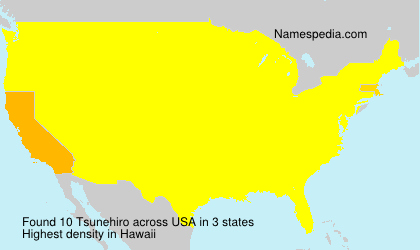 Surname Tsunehiro in USA Surname Tsunehiro in USA