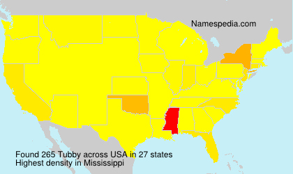 Surname Tubby in USA Surname Tubby in USA
