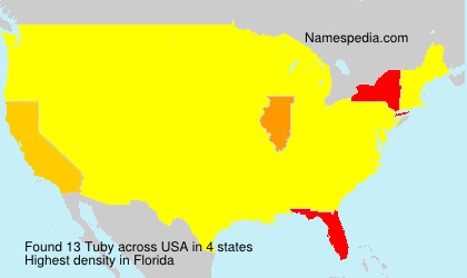 Surname Tuby in USA Surname Tuby in USA